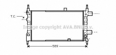 AVA QUALITY COOLING ol2068 -  Радиатор, охлаждение двигателя